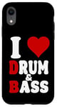 Coque pour iPhone XR I Love Drum & bass Funny rum and ass Music lover