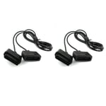 Lot de deux cables rallonge extension pour console Super Nintendo SNES