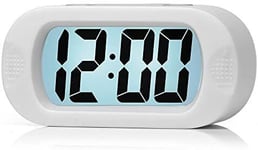 Easy To Set Large Digital LCD Travel Alarm Clock With Snooze Good Night Light A