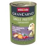 Animonda GranCarno Adult Superfoods 6 x 400 g Lamm & amarant, tranbär, laxolja