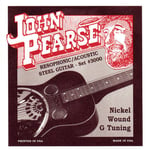 John Pearse Strings® 3000 Jeu de Cordes pour Guitare Resophonic/Acoustic Steel - Nickel Wound - G-Tuning