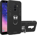 Cas De Protection De Téléphone En Arrière For Étui Samsung Galaxy A6 Plus 2018/A9 Star Lite Couverture Antichoc De Qualité Militaire Avec Gage De Voiture Magnétique Montage De Voiture Kickstand Pro