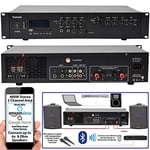 Powerful Bluetooth Mixer Amplifier | 200W Per Channel HiFi Zoning Kit | Wireless Music Streaming | Audio Sound Karaoke System | Echo Alexa | var0194 (400W - 2 Channel)