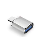 Adaptateur OTG USB 3.0 pour iPhone,IOS 13 ci-dessus,Pluies Male vers USB 3.0,iPhone 14 13 12 11 Pro XS Max Poly X 8 Plus 7 6s IPad - Type OTG Silvery