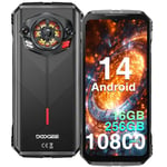 DOOGEE S Punk Rugged Smartphone Android 14, 16GB+256GB/1TB, 10800mAh 33W Charging, 126dB Super Speaker, 50MP+16MP, 6.58" FHD+,IP68 Waterproof/LED Light/4G Dual SIM/NFC/OTG/Face/Fingerprint Unlock