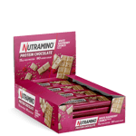 16 x Nutramino Proteinbar, 50 g, Raspberry Crunch, Kort datum