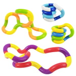 4-pack Tangle Fidget-leksak Tangle Fidget Relaxation Therapy Stress Relief Sensory Tangle Toy Stress Relief Educational Toy