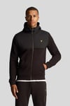 Softshell Zip Jersey Hoodie Black