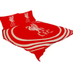 Liverpool FC Pulse Multi Crest Design Single Duvet Cover Set Merchandise