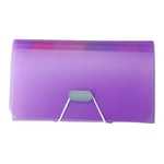 Folder Organizer Paper File Organizer Trekkspill Fil Sortering Fil Bag Perm Lilla