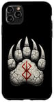 Coque pour iPhone 11 Pro Max Berserker Ours Pattes d'ours Rune de Berserk Symbole Viking