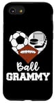 iPhone SE (2020) / 7 / 8 Ball Grammy Funny Soccer Football Hockey Grammy Heart Case