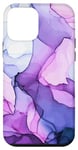 iPhone 12 mini Elegant Purple Ink Abstract Colourful Swirl Pattern Case