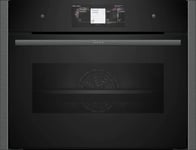 Neff C24FT53G0B Compact 45cm Steam Ovens - Black with Graphite-Grey Trim