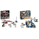 LEGO Star Wars BARC Speeder Escape Set, The Mandalorian Building Toy for Kids & Star Wars 332nd Ahsoka's Clone Trooper Battle Pack, The Clone Wars Building Toy Set