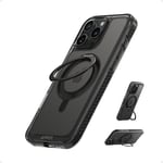 Anker FlexStand Magnetic Phone Case, 6.9" Anti-Yellowing and Drop-Proof Protective Cover with Ring Stand, Crystal-Clear iPhone Case Compatible with MagSafe and 12N Magnets, Only for iPhone 16 Pro Max