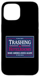 Coque pour iPhone 15 Des chambres d'hôtel amusantes et saccadées font de l'America Rock Music Band un graphique