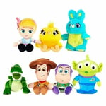 Toy Story 20cm plush set of 7 soft toys Disney Buzz Woody Rex Alien BRAND NEW