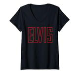 Womens Elvis Presley Official 68 Comeback Sign V-Neck T-Shirt