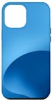 iPhone 12 Pro Max Simple Blue Modern Aesthetic Case