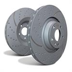 EBC Brakes EBC-GD1512 bromsskivor fram, Turbo Grooved Front Discs