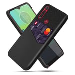 Bofink Motorola Moto G8 Play skal med korthållare - Svart