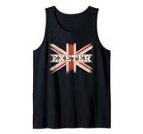 Exeter Travel City UK Exeter, England British Flag Tank Top