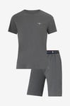 Gant - Pyjamas Pajama Set T-shirt And Shorts - Grå