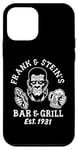 Coque pour iPhone 12 mini Les gars drôles de la fête d'Halloween du Frank and Steins Bar and Grill