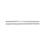 James Moore TH G1181/07 Silver Rope Chain Bracelet 7 Jewellery