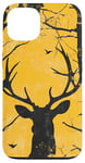 Coque pour iPhone 13 Jaune Pop Art Tropical Ozark Timber Vintage Cerf Camo