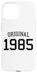 Coque pour iPhone 15 Original 1985, 40 ans pour homme et femme, 40e anniversaire