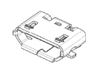 Usb-Stik Bøsning Molex Mol Micro Solutions Retvinklet 473460001 Molex Indhold: 2000 Stk