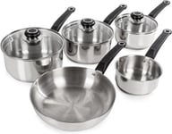 Morphy Richards 970002 Induction Frying Pan and Saucepan Set With 5 Piece