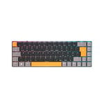 CHERRY MX-LP 2.1 Compact Wireless, clavier de jeu sans fil compact avec 69 touches, disposition allemande (QWERTZ), rétroéclairage RGB, commutateurs mécaniques MX LOW PROFILE SPEED, noir