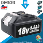 18V for Makita Genuine BL1860 18Volt 5.5ah Lithium-ion LXT Battery BL1850 BL1830