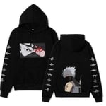 YZJYB Sweat-Shirt À Capuche Adulte Imprimé 3D Naruto Hatake Kakashi Manches Longues Poche Capuche Pull Hiver Sweat-Shirts Hoodies,XXX~Large