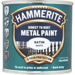 HAMMERITE Direct To Rust Metal Paint - Satin White - 250ml - 5092881