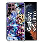 Cokitec Coque Renfocée en Verre Trempé pour Samsung Galaxy S23 Ultra Manga Dragon Ball Sangohan Duo