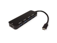 Value 14.99.5038, Usb 3.2 Gen 1 (3.1 Gen 1) Type-C, Usb 3.2 Gen 1 (3.1 Gen 1) Type-A, Usb 3.2 Gen 1 (3.1 Gen 1) Type-C, 5000 Mbit/S, Grå, Gjuten Aluminium, Usb