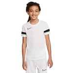 Nike Dri-FIT Academy 21 Maillot Court / Tee-Shirt Enfant - Blanc/Noir - Taille XL