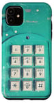 Coque pour iPhone 11 Téléphone rétro années 80/90 Turquoise Old School Nostalgie