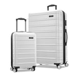 Samsonite Omni 2 Valise Rigide Extensible avec moulinets rotatifs, Bouleau Blanc., 2-Piece Set (Carry-on/Large), Omni 2 Valise Rigide Extensible avec roulettes pivotantes