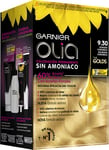 Garnier Olia Coloration permanente sans ammoniac pour une odeur agréable avec des huiles florales d'origine naturelle - Dorado Caramel 9.30 271 G