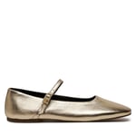 Ballerinaskor Tommy Hilfiger Party Maryjane Ballerina Metal FW0FW08315 Gyllene