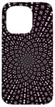 iPhone 15 Pro Light Rays Mid-Century Pattern White On Black Case