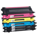 DOREE TN130 TN135 TN135BK TN135C TN135M TN135Y (5-Pack,2 Noir 1 Cyan 1 Magenta 1 Jaune) Cartouche de Toner Compatible pour Brother HL-4040 / 4040CN / 4050CN /4050CDN / 4070CDW / MFC9440CN