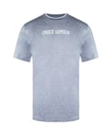 Under Armour Loose Fit Short Sleeve Crew Blue Mens Recover T-Shirt 1361756 420 - Size Large