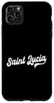 iPhone 11 Pro Max Saint Lucia Typeset Love St. Lucia St. Lucian Pride Case