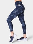 Sweaty Betty Power Ultra Sculpt High Waisted 7/8 Gym Leggings, Blue Fade